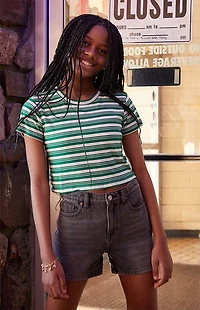 Pacsun Kids Black Denim Shorts