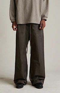 Fear of God ESSENTIALS Brown Textured Nylon Utility Pants