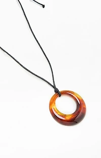 John Galt Tortoiseshell Charm Necklace