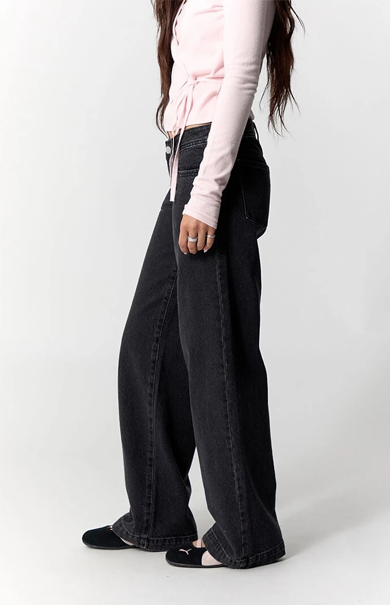 Pacsun Kaia Ultimate Low Rise Baggy Jeans Black