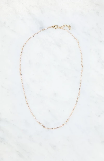 John Galt Chain Pearl Necklace