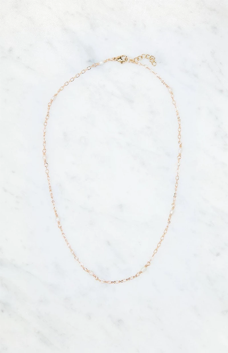 John Galt Chain Pearl Necklace