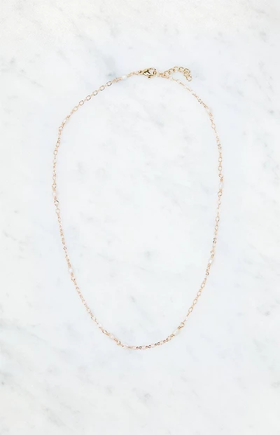 John Galt Chain Pearl Necklace