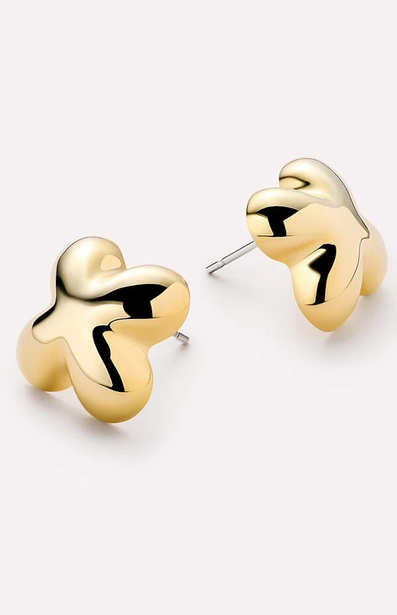Ana Luisa Cassia Gold Stud Earrings