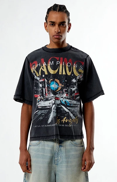 Pacsun LA Racing Cropped T-Shirt
