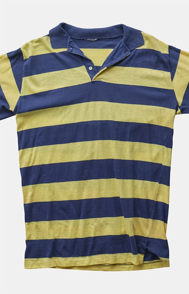 PS VINTAGE '90s Striped Navy Polo Top
