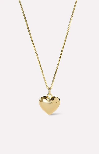 Ana Luisa Lev Small Gold Heart Necklace
