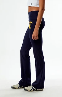 HYPE & VICE Michigan Wolverines Fold-Over Yoga Pants