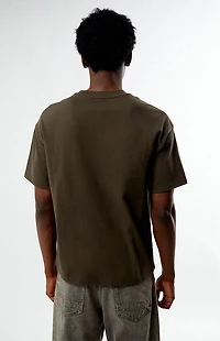 Pacsun Brown Textured T-Shirt