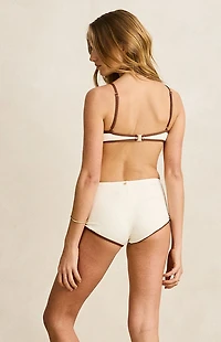 Rhythm Cream Contrast Tank Bikini Top