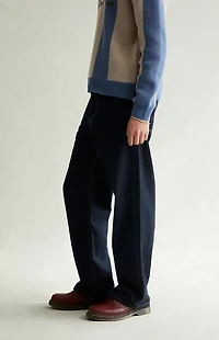 Pacsun Dylan Baggy Jeans Contrast Stitch Dark Blue