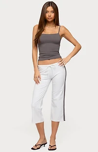 Edikted Milene Contrast Terry Capri Pants