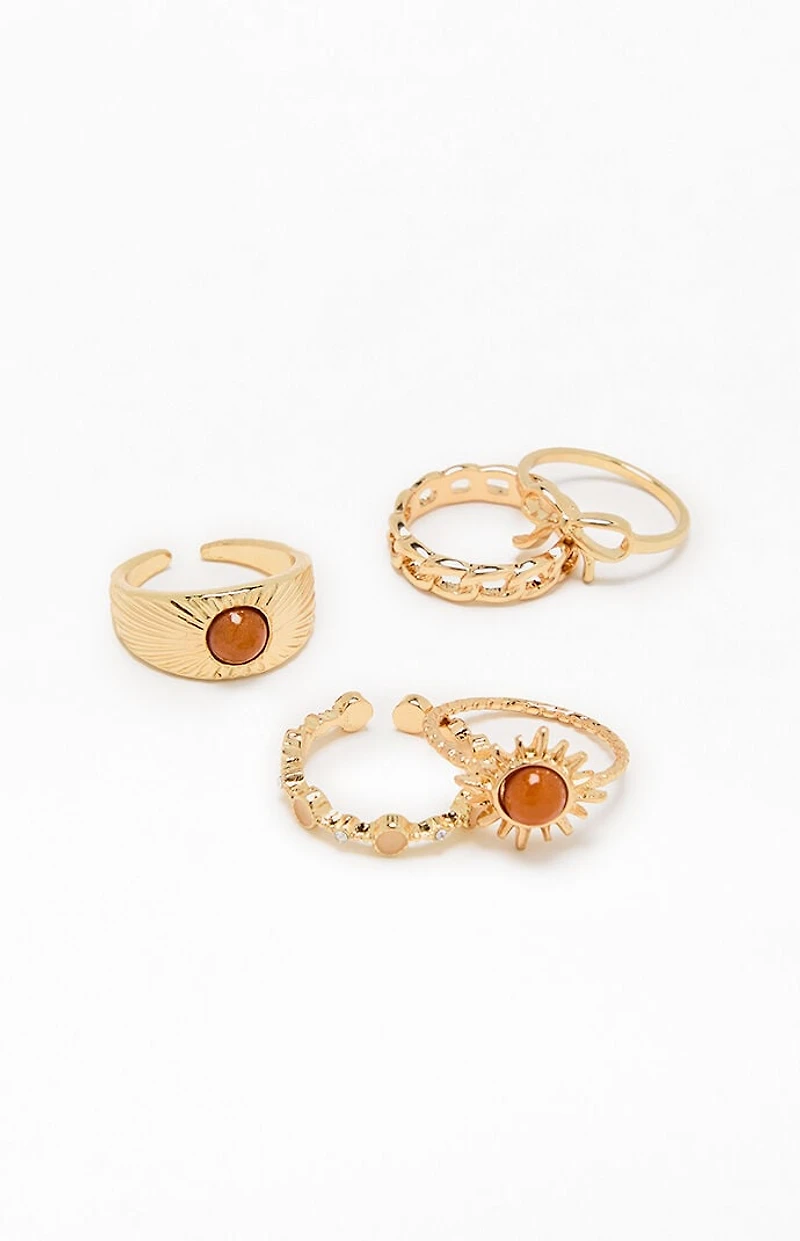 LA Hearts 5 Pack Rings