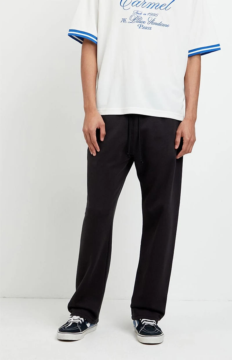 Pacsun Black Johnny Fleece Straight Sweatpants
