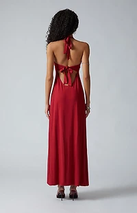 Third Charm Alexa Halter Midi Dress