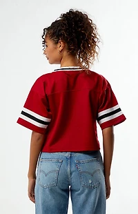 HYPE & VICE Oklahoma Sooners Cropped Football Jersey