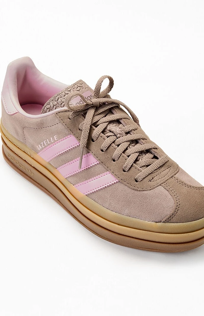 adidas Women's Brown Gazelle Bold Sneakers