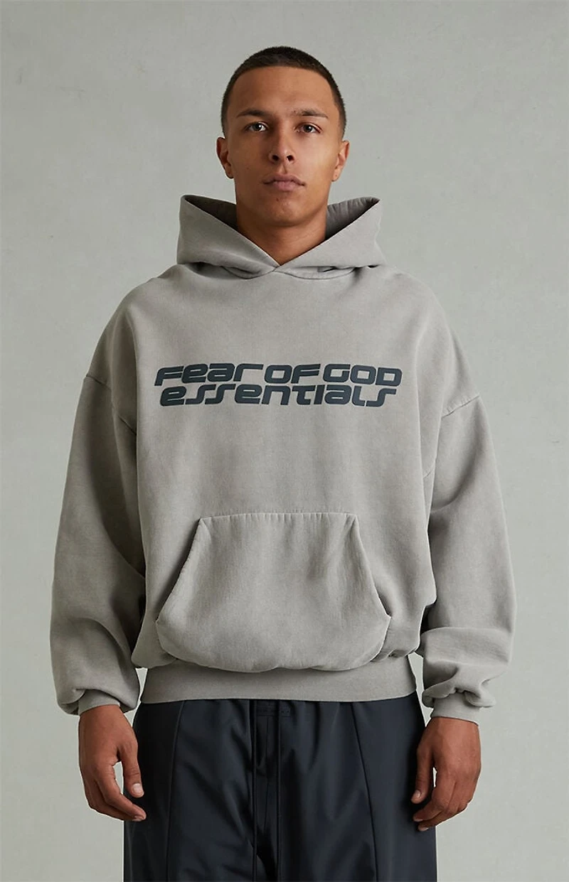 Fear of God ESSENTIALS Smoke Grey '90s Fleece Hoodie