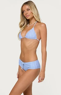 Edikted Blonca Striped Triangle Bikini Top