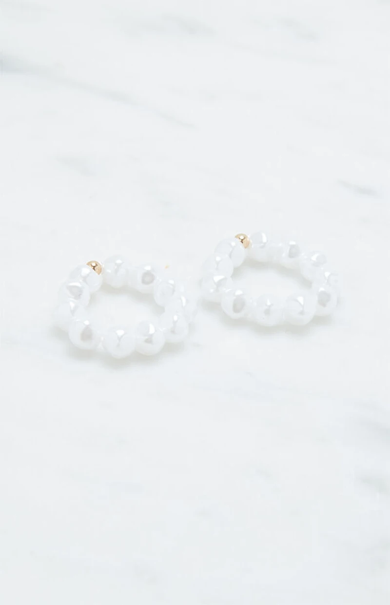 LA Hearts 2 Pack Pearl Rings
