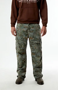 Guess Jeans Twill Camo Cargo Pants