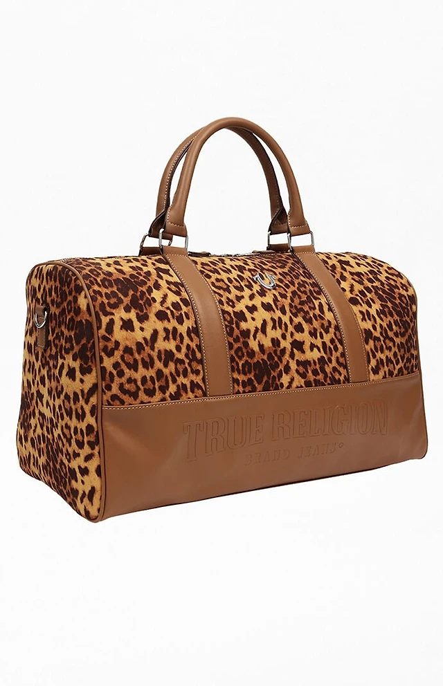 True Religion Leopard Weekender Bag