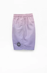 Pacsun Purple Gradient Eco 4.5" Swim Trunks