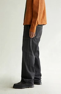 Pacsun Dylan Baggy Jeans Contrast Stitch Black