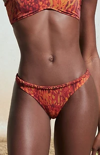 Pacsun Brown Jessie Braided Low Rise Bikini Bottom