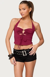 Edikted Ayana Layered Bandeau Halter Top