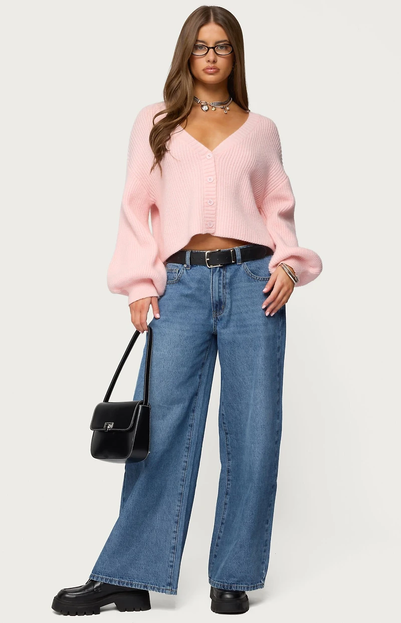 Edikted Skye Low Rise Baggy Jeans