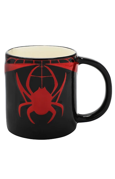 Marvel Spider-Man Spiders & Webs Black Ceramic Mug