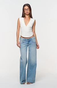ABRAND Jody 00 Low Rise Wide Leg Jeans