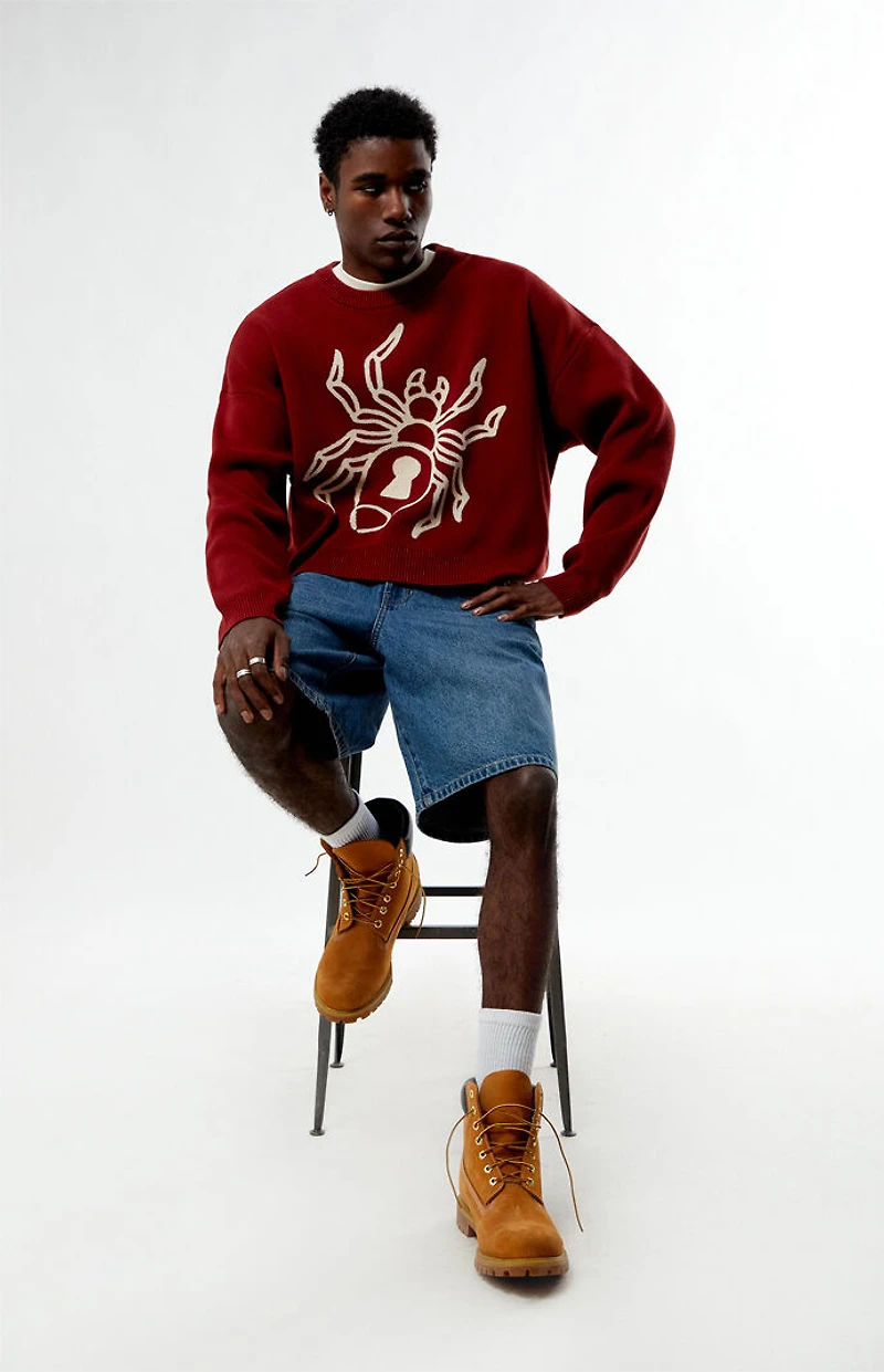 Pacsun Spider Crew Neck Sweater