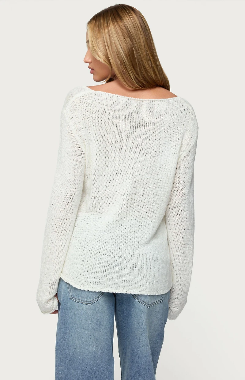 Edikted Palm Springs Light Knit Sweater