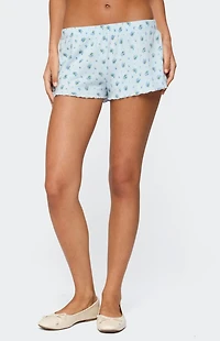 Edikted Camden Floral Pointelle Shorts