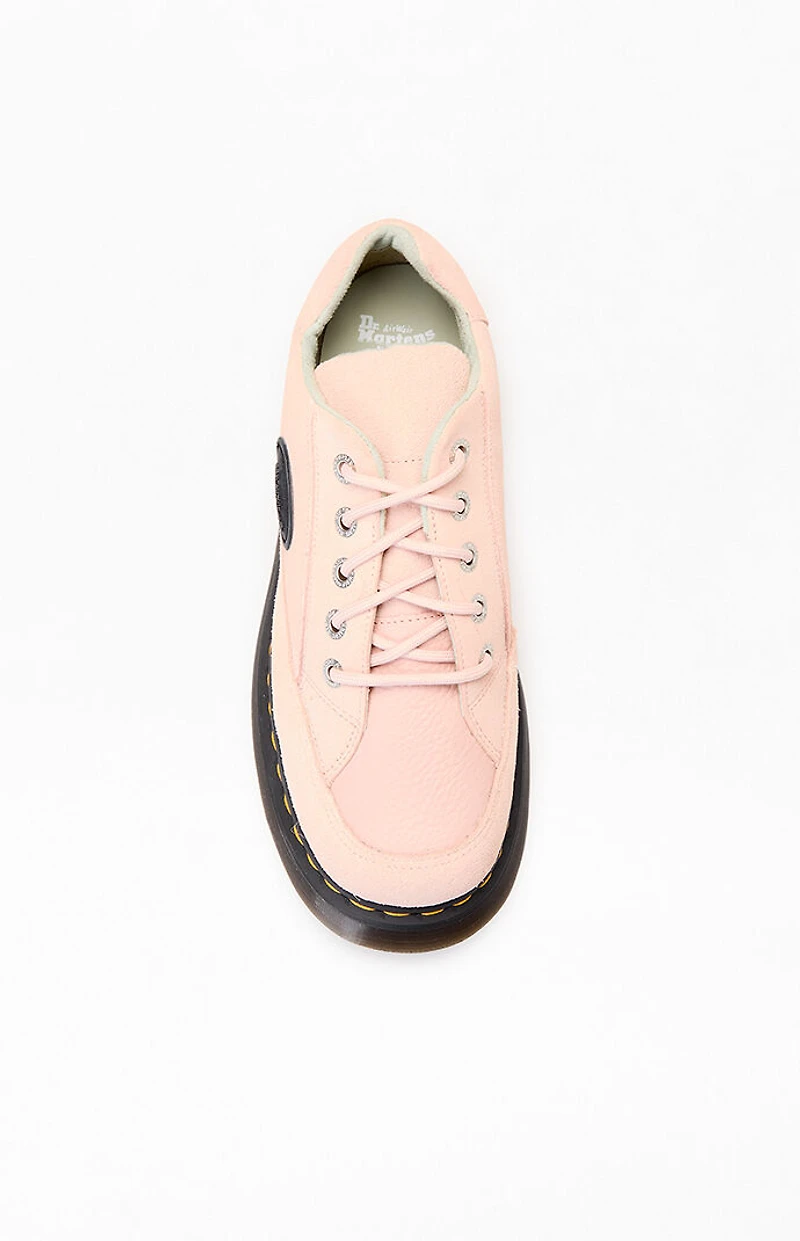 Dr Martens Women's Pink Buzz 5-Eye Leather Sneakers