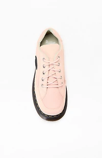 Dr Martens Women's Pink Buzz 5-Eye Leather Sneakers