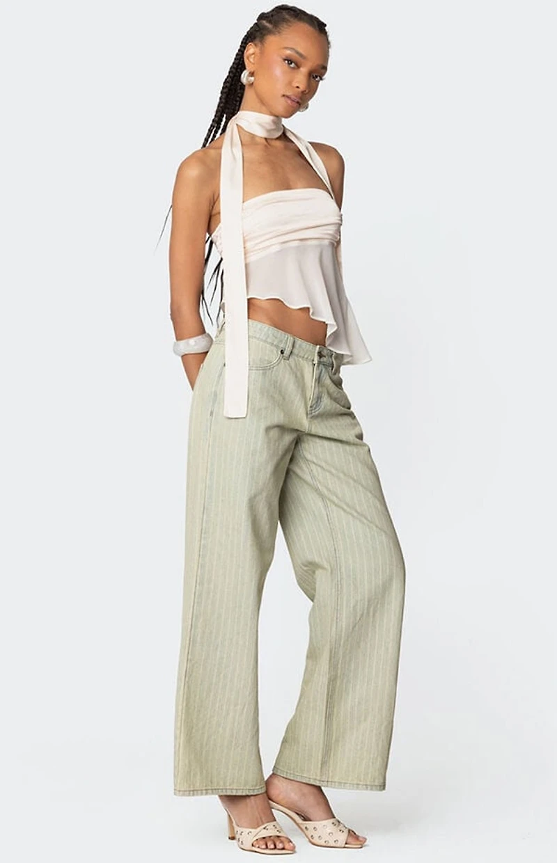 Edikted Asymmetric Two Piece Scarf Top