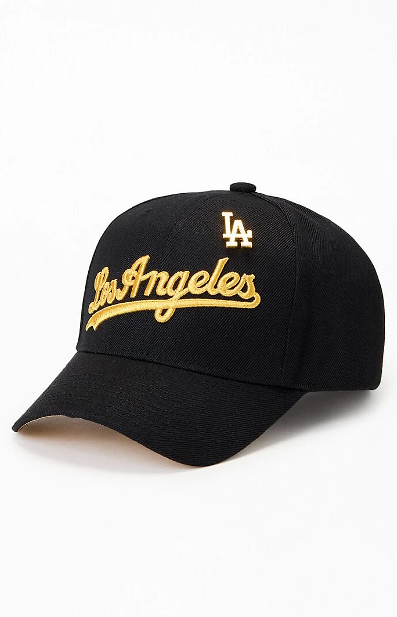 Mitchell & Ness MLB LA Dodgers Gold Pin Pro Snapback Hat