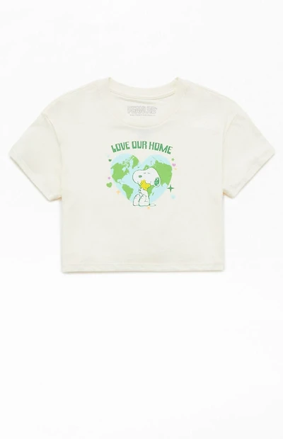 Kids Peanuts Snoopy Cropped T-Shirt