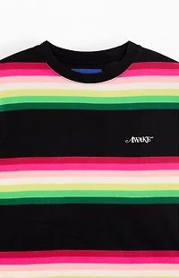 Awake NY Striped Llama Print Long Sleeve T-Shirt