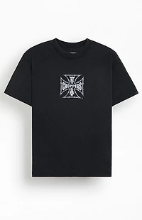West Coast Choppers Barb Wire Iron Cross T-Shirt