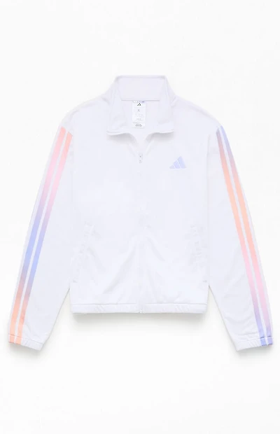 adidas Kids White Aop Track Jacket