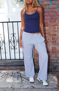 John Galt Navy Skylar Bow Tank Top