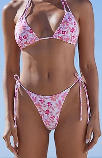 Pacsun Eco Floral Kiani Tie Side Bikini Bottom
