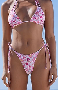 Pacsun Eco Floral Kiani Tie Side Bikini Bottom