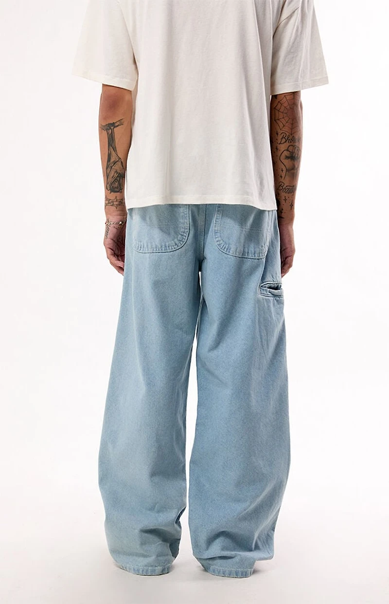 Dickies Light Blue Double Knee Loose Straight Jeans