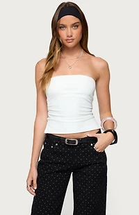 Edikted Karina Side Slit Tube Top