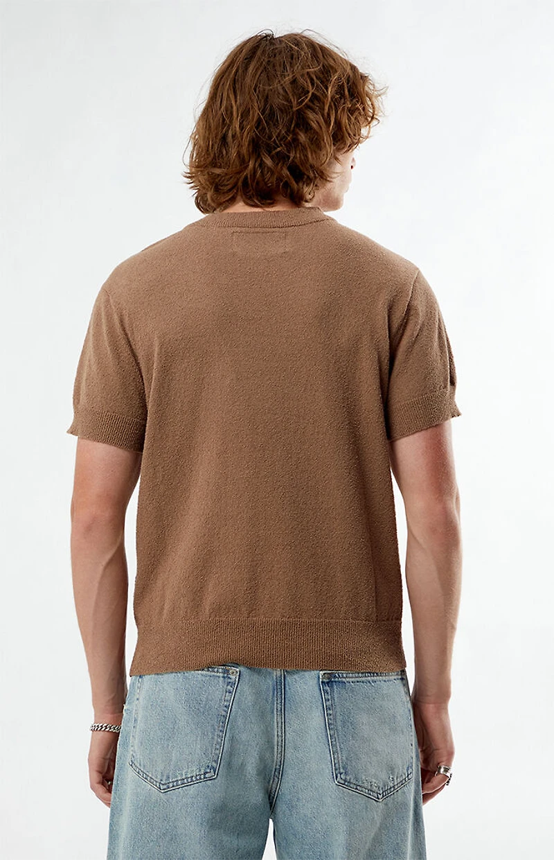 FIELD OF STUDY by Pacsun Taupe Crew Neck Sweater T-Shirt